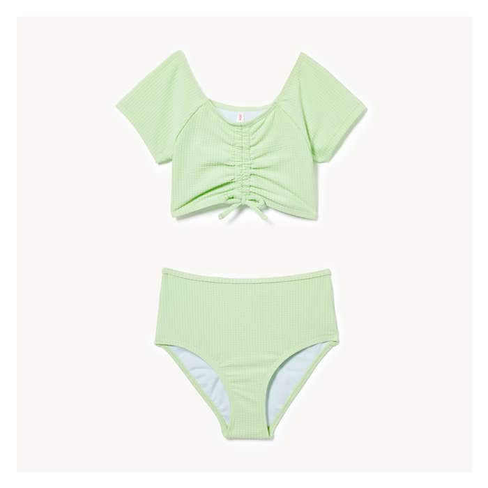 Kid Girls' 2-Piece Ruched Swim Set